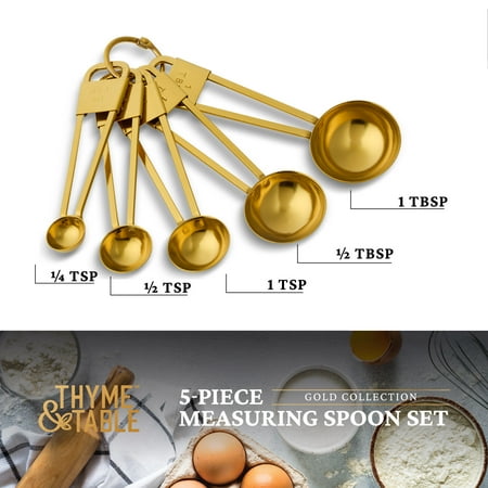 Thyme & Table 5-Piece Stainless Steel Measuring Spoon Set