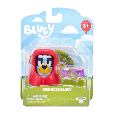 Bluey Story Starter Pack, 1 2-3" Plastic Toy Figure and Accessory, Multi-Color, Ages 3+, Styles Vary