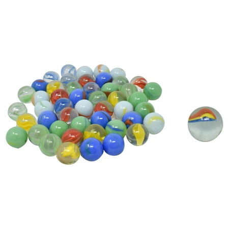 Toymendous 50 Piece Marbles, Multicolor, Children Ages 3+