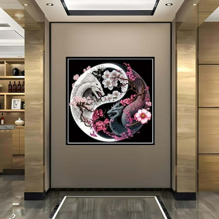 ZHUDENGXJL Taichi Dragon Diamond Painting Art Kit, Other
