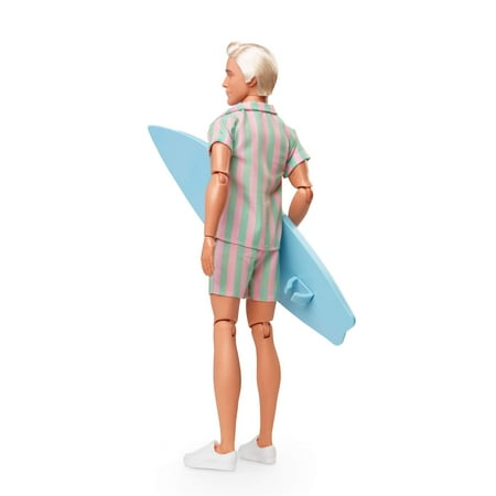 Barbie? The Movie Ken? Doll Wearing Pastel Striped Beach Matching Set