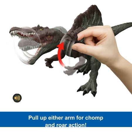 Jurassic World Epic Attack Slash Attackin? Spinosaurus Dinosaur Action Figure Toy, Multiple Features