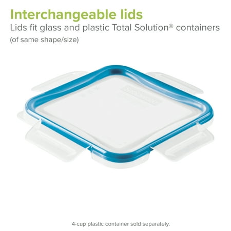 Snapware Total Solution Glass 4-Cup Square with Lid