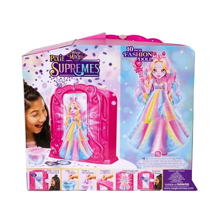 Magic Mixies Magic Mirror 10.5" Supreme Doll, Luna the Butterfly Pixie, 50+ Lights & Sounds, Ages 5+