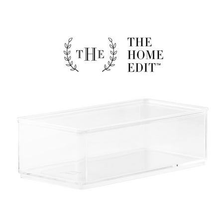 The Home Edit Large Clear Storage Bin Organizer Insert, 1 Piece, 9.37" x 2.95" x 4.38"