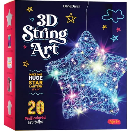 Dan&Darci 3D String Art Jewelry Craft Kit for Kids