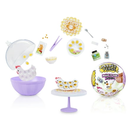 Make It Mini Make It Mini Spring - MGA's Miniverse, Spring, Easter, Blind Pack, DIY, Resin, Replica Food, Not Edible, 8+