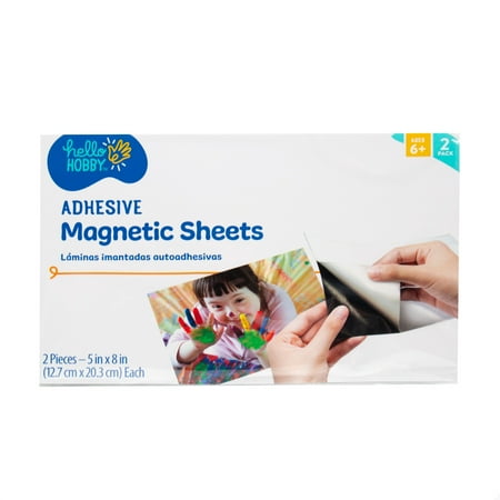 (3 pack) Hello Hobby Adhesive Magnetic Sheets, Boys and Girls, Child, Ages 8+