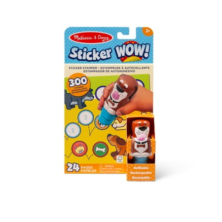 Melissa & Doug Sticker WOW!? Dog Sticker Stamper and 24-Page Activity Pad