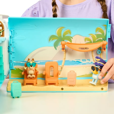 Bluey 3-in-1 Transforming Plane Playset, 25+ Sounds and Phrases, Ages 3+, Toddler Toys