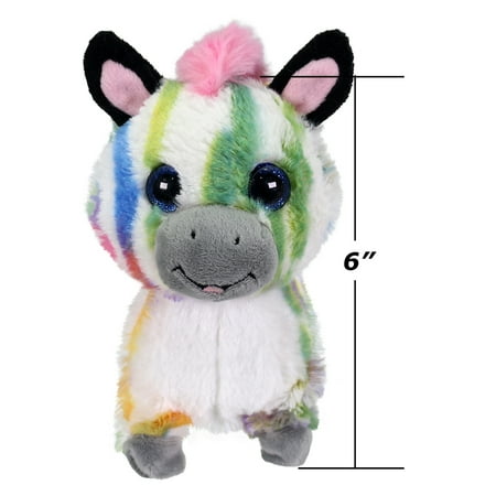 Kid Connection Miniature Electronic Walking Pet, Rainbow Zebra, 6" Tall Toddler Toys
