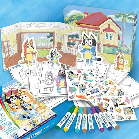 Crayola Color Wonder Bluey Activity Kit, Easter Basket Essentials, 27 Mess Free Coloring Pgs, 8 Markers, Stickers, Easter Crafts, Easter Gifts3+