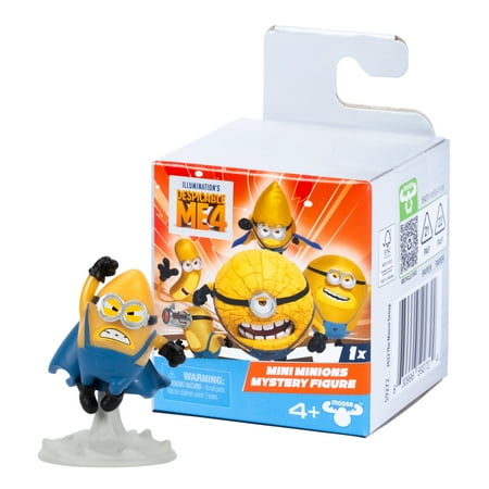 Despicable Me 4 Mini Minions Mystery Figures, 2 inch Collectible Figures, 28 to Collect, Ages 4+
