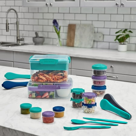 Sistema To Go Round Mini Bites 3-Pack (Colors May Vary)3.03" x 6.42",