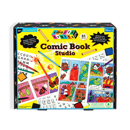 Smarts & Crafts Unisex Make Your Own Comic Book Studio Kit, 33