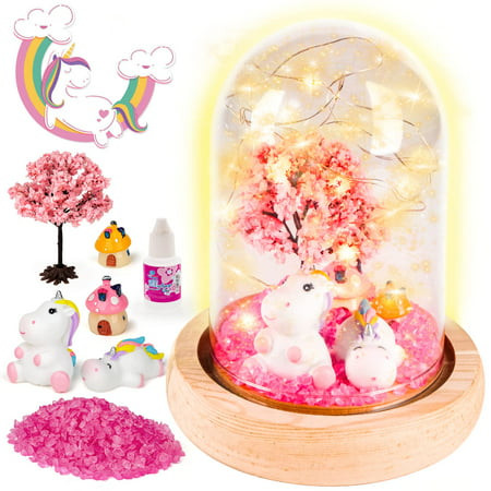 Make Your Own Night Light with Music, 7in Unicorn Nightlight Project Gifts  for Girls, Christmas Birthday Gifts Toys for 4 5 6 7 8 9 10 Year Old Girls