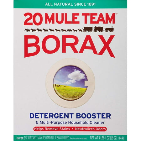 20 Mule Team Borax 00201 Lot of 2 Laundry Booster Household Cleaner 65 Oz. Boxes