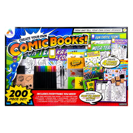 ARTISCAPES Comic Book Art Set (200 Pieces) – XP Wholesale