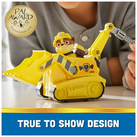 PAW Patrol, Rubble?s Bulldozer Vehicle with Figure, Toys for Kids Ages 3 and Up