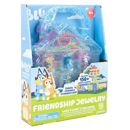 Bluey Friendship Jewelry with Plastic Case, Boys and Girls, Child, Ages 4+