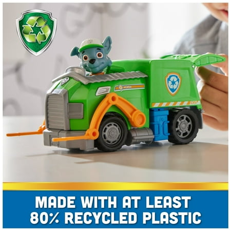 PAW Patrol, Rocky?s Recycle Truck with Figure, Toys for Kids Ages 3 and Up