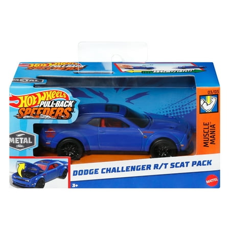 Hot Wheels? Pull-Back Speeders? Toy Car in 1:43 Scale, Pull Car Backward & Release to Race