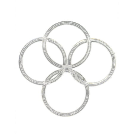 Clear Plastic Rings 12 Pieces - for Arts & Crafts and DIY's, 3""