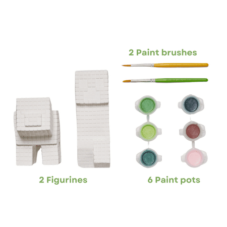 Minecraft Figurines DIY Paint Set Arts and Crafts for Kids
