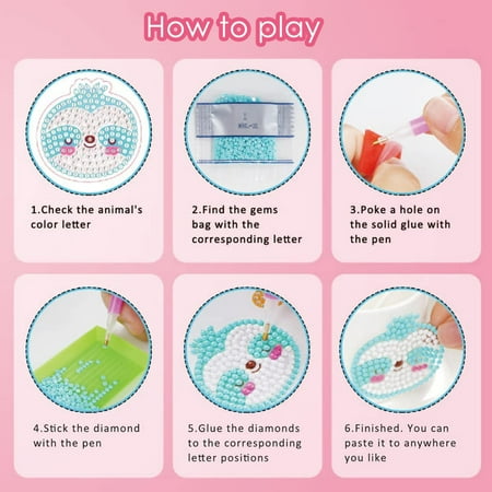 Arts and Crafts Supplies, Diamond Stickers DIY Craft Kits, Arts and Crafts for Kids, Toys for Girls Ages 5 6 7 8 9 10 11 12 Years Old