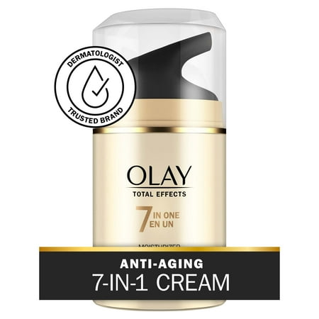 Olay Total Effects Face Moisturizer, All Skin Types, Reduces Enlarged Pores, 1.7 fl oz