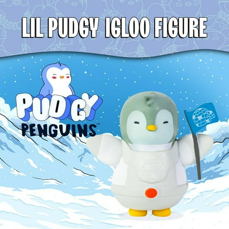 Pudgy Penguins Collectible Figures 1 Igloo Pack, 12 Styles to Collect (1 Random Figure)