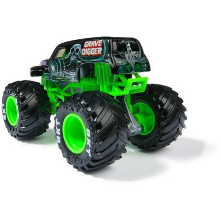 Monster Jam, Official Grave Digger Monster Truck, Die-Cast Vehicle, 1:64 Scale, Kids Toys for Boys Ages 3 and up