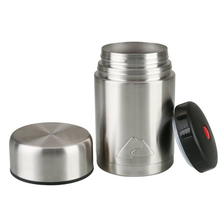 Ozark Trail 22 oz Double-Wall Vacuum-Insulated Stainless Steel Food Jar, Durable & Insulated, Perfect for Camping & Sports