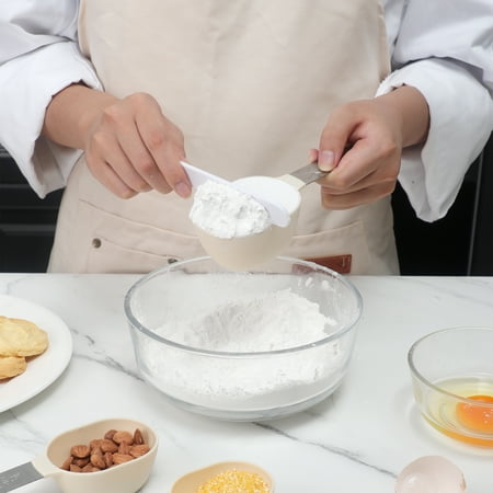 Cook With Color 8-Piece Measuring Cup and Spoon Set ? Essential Kitchen Tools for Precision