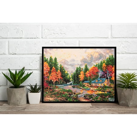DIAMOND DOTZ? Evening at Autumn Lake Special Edition Diamond Painting Kit