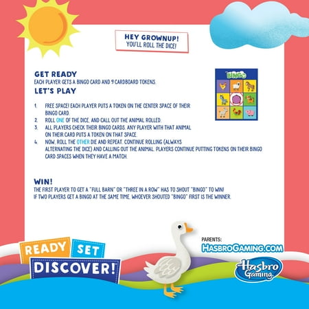Ready Set Discover Bingo Game for Kids Ages 3+, Game for 2-4 Players (Walmart Exclusive)