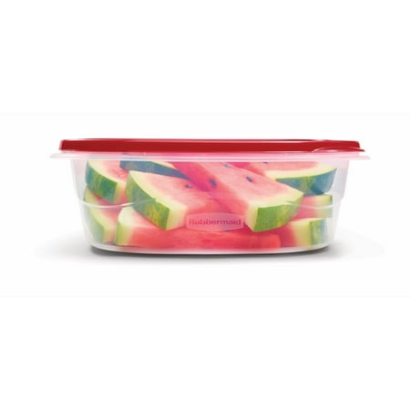 Rubbermaid TakeAlongs 11.7 Cup Food Storage Containers, Set of 2, Red4,