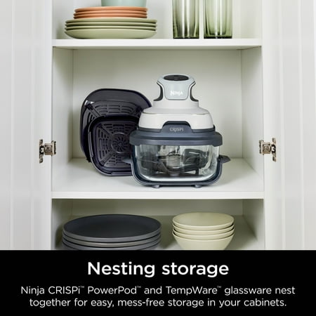 Ninja Crispi Portable Cooking System, White, White