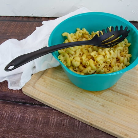 Mainstays 8-Piece Nylon Kitchen Utensil Set with Connector Ring, Black Plastic