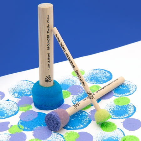 Hello Hobby Foam Multi-Color Spouncers Art and Craft Variety 10pc Set, Unisex, Adult, Teen, 0.06 lb