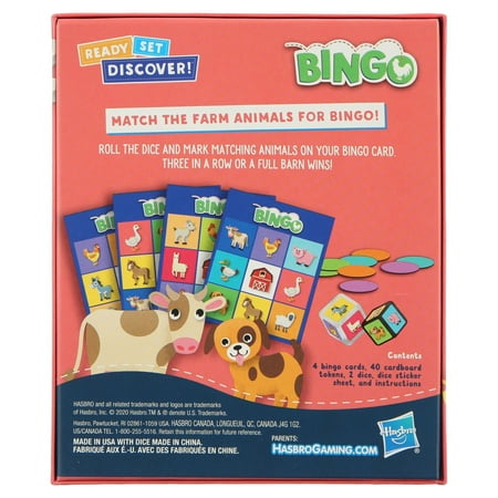 Ready Set Discover Bingo Game for Kids Ages 3+, Game for 2-4 Players (Walmart Exclusive)