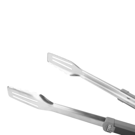 Expert Grill Stainless Steel Grill Tongs, Black & Gray