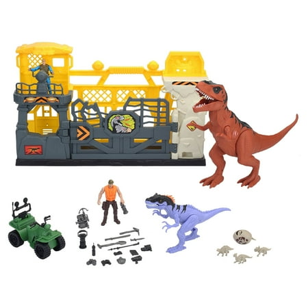 Kid Connection Dinosaur Mega Play Set with Light & Sound, 28 Pieces, Toddler Toys