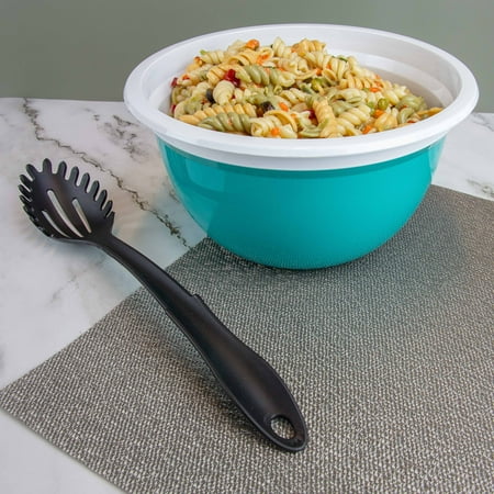 Mainstays 8-Piece Nylon Kitchen Utensil Set with Connector Ring, Black Plastic