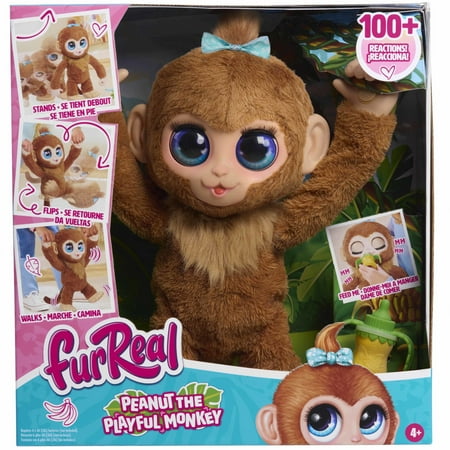 furReal Peanut the Playful Monkey Interactive Toy Kids Toys for Ages