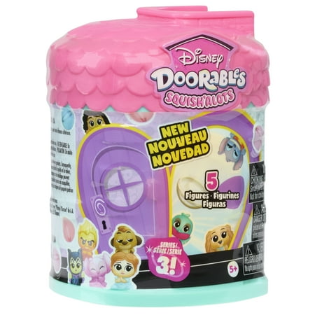 Disney Doorables Squish?Alots Series 3 Figures, Surprise Figure Included, 5 Mystery Figures Included, Ages 5 and Up Kids Toys for Ages