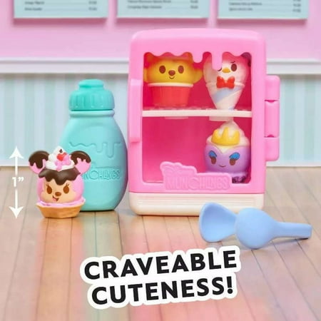 Disney Munchlings Mini Munch Displays, 7-piece Figure Set, Color Change, Scented