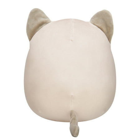 Squishmallows Official Plush 10 inch Felton Grey and Tan Siamese Cat - Childs Ultra Soft Stuffed Toy