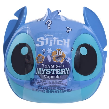 Disney Stitch Jumbo Mystery Capsule, 9 inch Figure, Surprise Outfits, Alien
