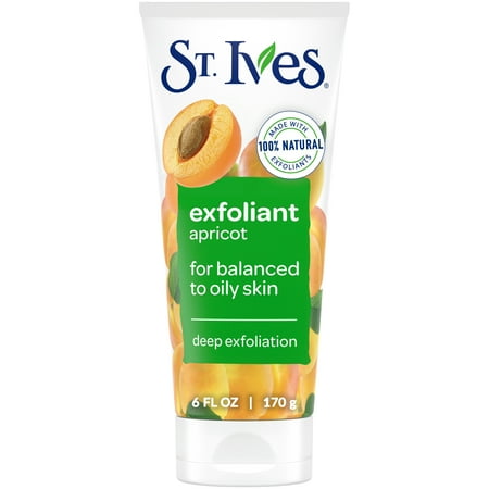 St. Ives Fresh Skin Exfoliating Face Scrub, Apricot Facial Exfoliator 6 oz